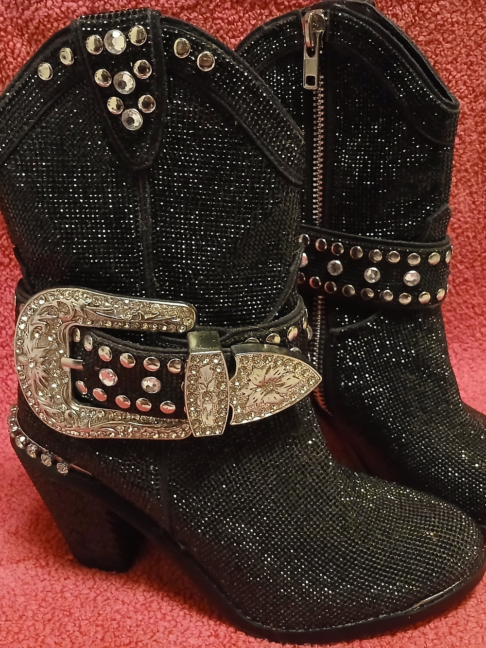 Club Exx Sheriff Shine Cowboy Boots Size 7